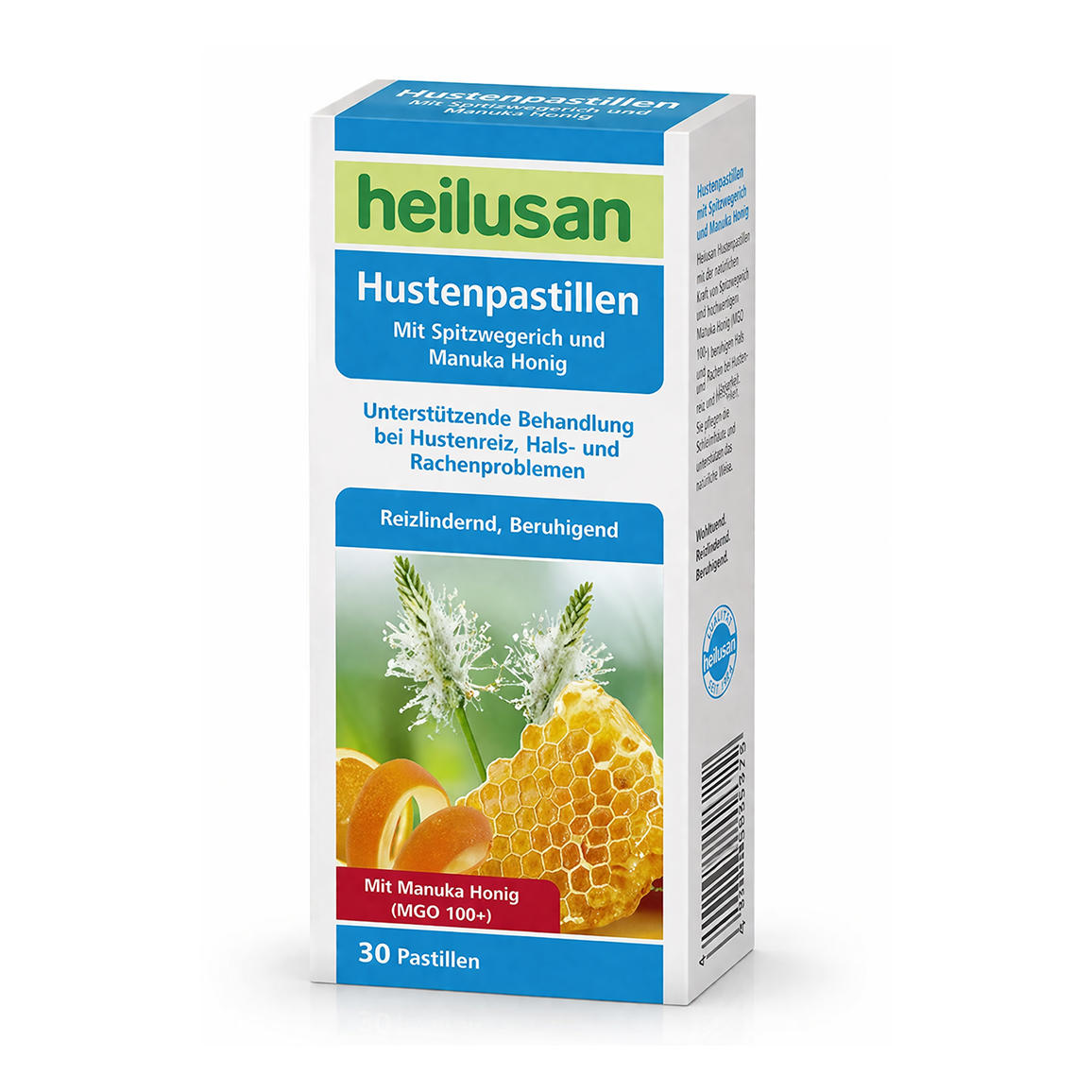 Hustenpastillen mit Spitzwegerich und Manuka Honig (30 Pastillen)